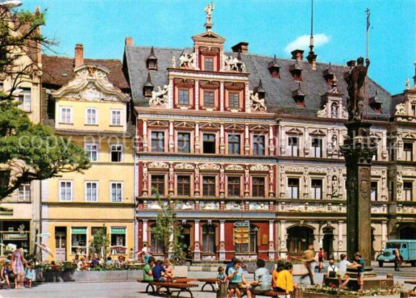 Erfurt Fischmarkt mit Roland Haus-zum-Breiten-
