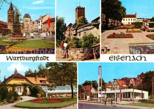 Eisenach Thueringen Wartburgstadt Lutherdenkmal