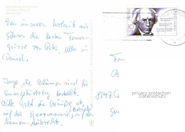 Bergen Ruegen Ernst Moritz Arndt Turm Karl-Marx-Platz – Bild 2