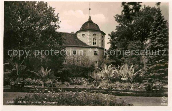 Zittau Stadtgärtnerei Blumenuhr
