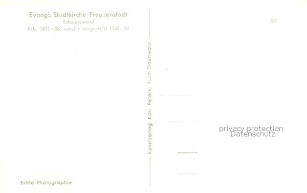 Freudenstadt Evangelische Stadtkirche Inneres – Bild 2