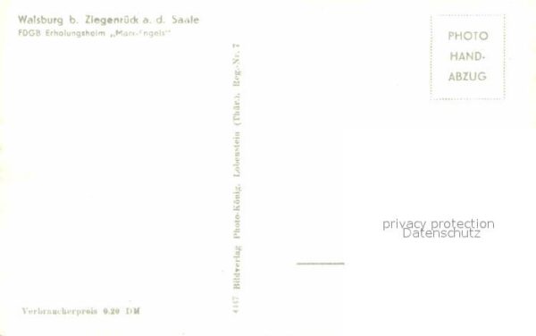 Walsburg FDGB Erholungsheim Marx Engels Handabzu – Bild 2