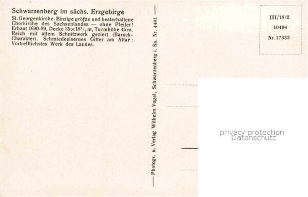 Schwarzenberg Erzgebirge St Georgenkirche Innenansicht – Bild 2