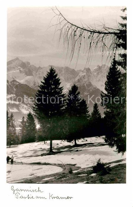 Garmisch-Partenkirchen Partie am Kramer Winterpanorama Alpen