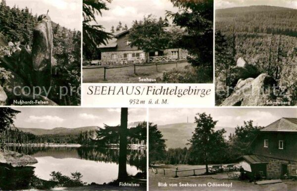 Seehaus Fichtelgebirge Nusshardt Felsen Schneeberg Fichtelsee