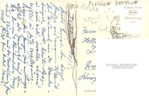 Flecken Zechlin FDGB Erholungsheim Handabzug – Bild 2
