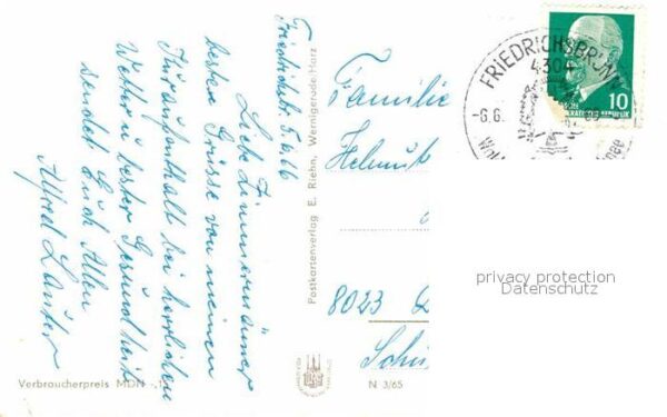 Friedrichsbrunn Harz FDGB Sanatorium Ernst Thälmann Höhenluf – Bild 2