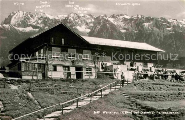 Garmisch-Partenkirchen Wankhaus Berggaststätte Alpen
