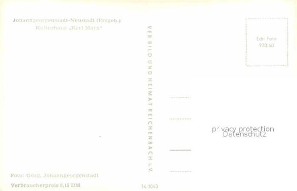 Johanngeorgenstadt Kulturhaus Karl Marx im Winter – Bild 2