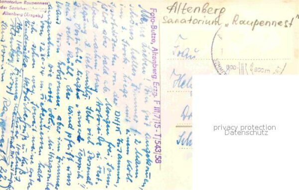 Altenberg Erzgebirge Sanatorium Raupennest – Bild 2