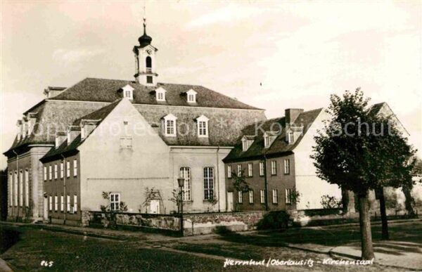Herrnhut Kirchensaal Handabzug