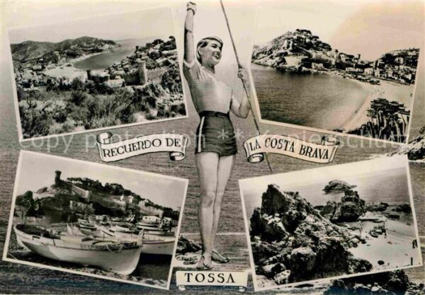 Tossa de Mar Panorama Küste Strand Hafen