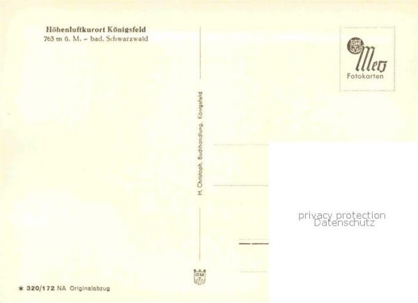 Koenigsfeld Schwarzwald Gesamtansicht Höhenluftkurort – Bild 2