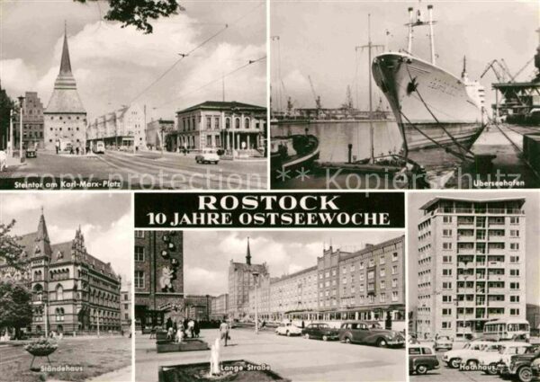 Rostock 10 Jahre Ostseewoche Steintor Karl Marx