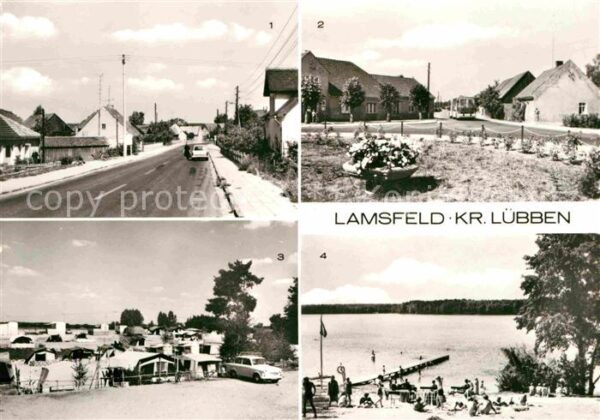 Lamsfeld-Gross Liebitz Teilansichten Zeltplatz Badestrand Gros