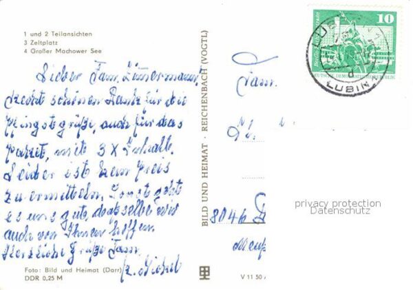 Lamsfeld-Gross Liebitz Teilansichten Zeltplatz Badestrand Gros – Bild 2