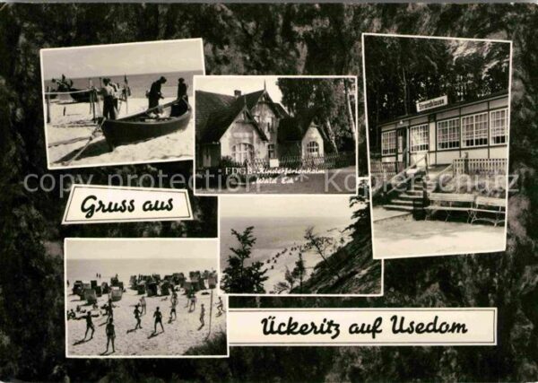 Ueckeritz Usedom FDGB Kinderferienheim Wald Eck Fischerb
