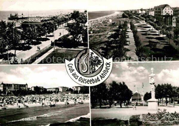 Ahlbeck Ostseebad Strand Promenade Seebrücke Stranduhr Ko