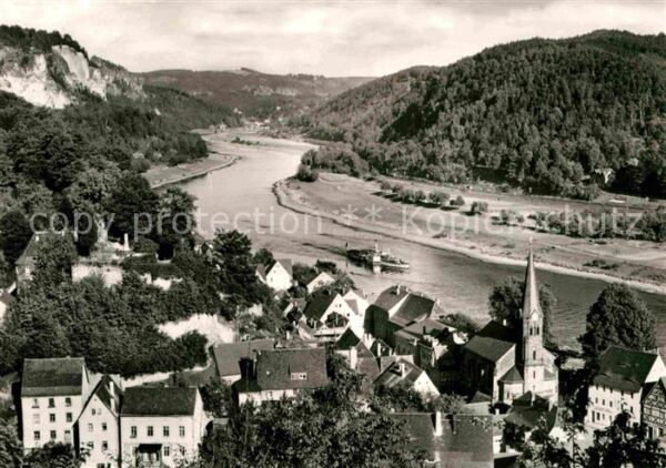 Wehlen Sachsen Panorama Elbtal Sächsische Schweiz