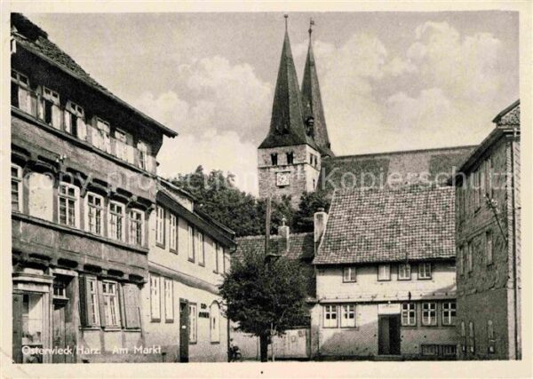 Osterwieck Partie am Markt Kirchtürme