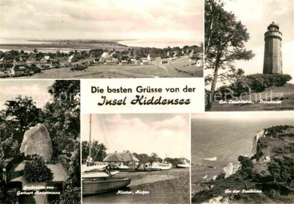Insel Hiddensee Dornbusch Leuchtturm Steilküste Kloster