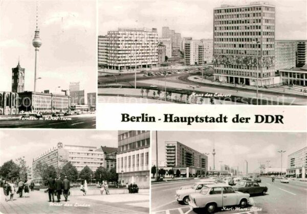 Berlin Fernsehturm Haus des Lehrers Karl Marx