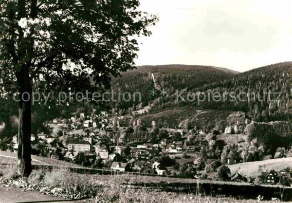 Klingenthal Vogtland Panorama Blick zur Grossen Aschbergscha