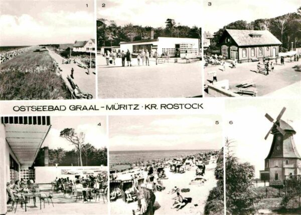 Graal-Mueritz Ostseebad Strand Promenade Broiler Gaststätte Mil