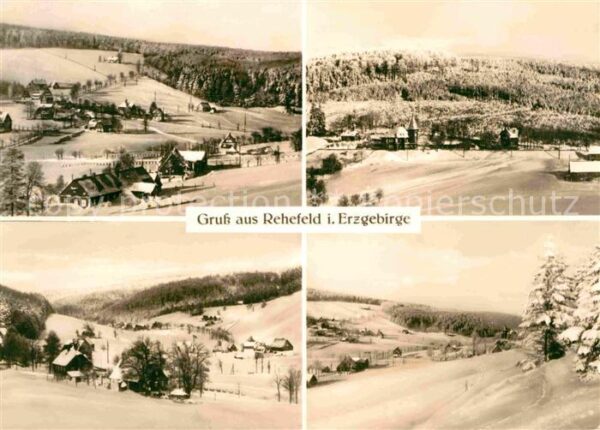 Rehefeld-Zaunhaus Teilansichten Winterlandschaften