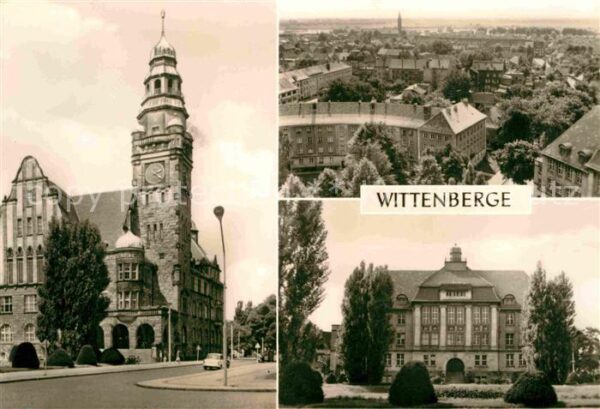 Wittenberge Prignitz Rathaus Blick vom Rathausturm Oberschul