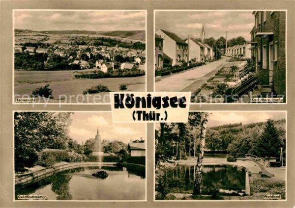 Koenigsee Thueringen Teilansicht Karl Marx Strasse Waldbad G