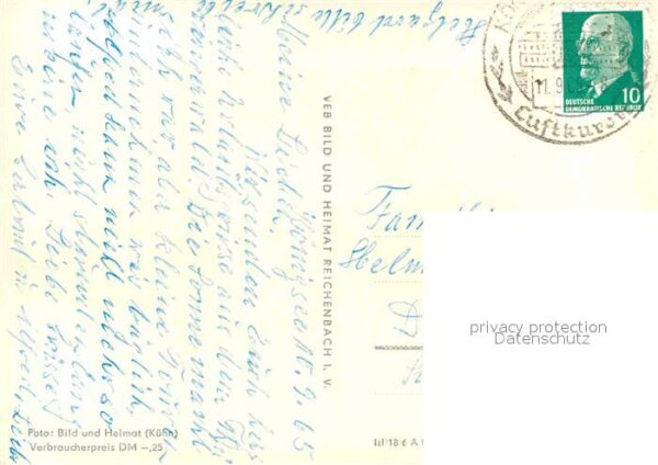 Koenigsee Thueringen Teilansicht Karl Marx Strasse Waldbad G – Bild 2