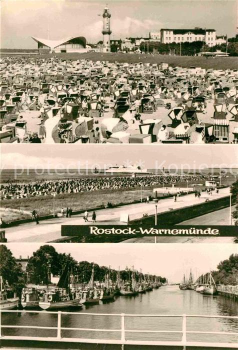 Warnemuende Ostseebad Leuchtturm Gaststätte Teepott Strand Pr
