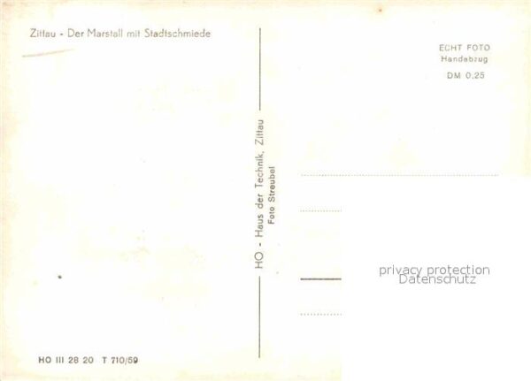 Zittau Marstall mit Stadtschmiede Handabzug – Bild 2