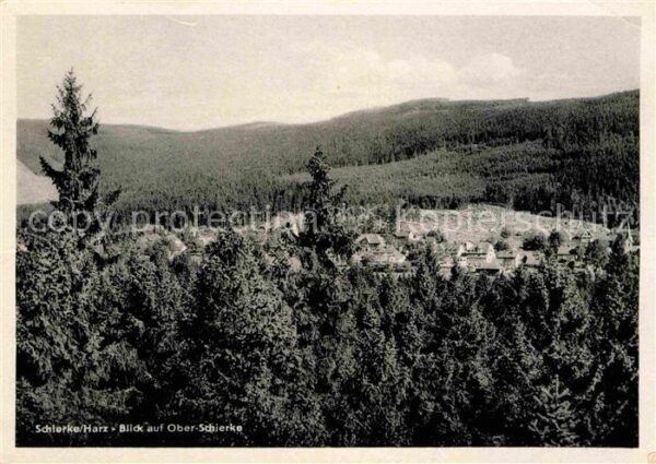 Schierke Harz Blick auf Oberschierke