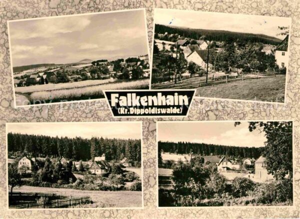 Falkenhain Altenberg Erzgebirge Teilansichten Landschaftspanorama