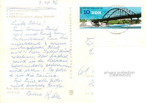 Kuehlungsborn Ostseebad FDGB Erholungsheime Maxim Gorki Strasse – Bild 2