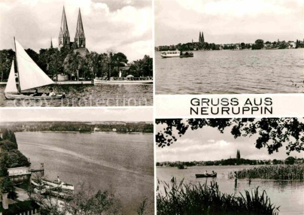 Neuruppin Kirche Ruppiner See Segeln