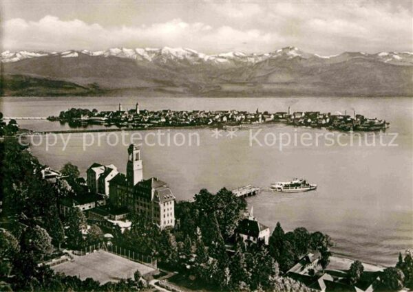 Bad Schachen Lindau Alpenkette Fliegeraufnahme