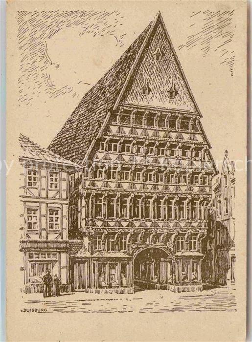 Duisburg Ruhr Knochenhauer Amtshaus Zeichnung Wolfgan