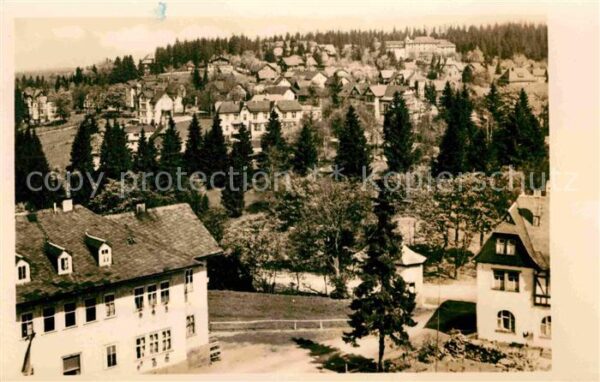 Oberhof Thueringen Blick vom Ernst Thälmann Haus