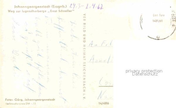 Johanngeorgenstadt Weg zur Jugendherberge Ernst Schneller – Bild 2