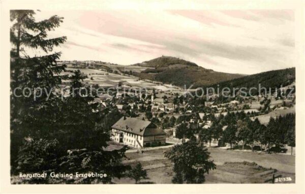 Geising Erzgebirge Panorama Bergstadt