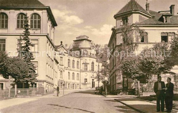 Sonneberg Thueringen Beethovenstrasse mit Deutschem Spielzeu
