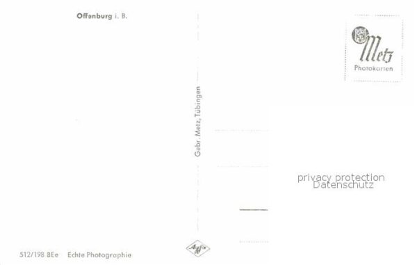 Offenburg Stadtbild mit Kirche – Bild 2