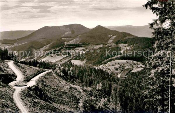Bad Griesbach Schwarzwald  Schwarzwaldhochstrasse Kniebis Blick in