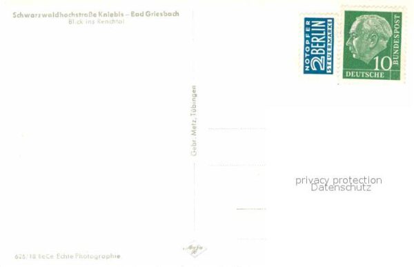 Bad Griesbach Schwarzwald  Schwarzwaldhochstrasse Kniebis Blick in – Bild 2