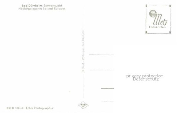 Bad Duerrheim Durchblick vom Waldrand Höchstgelegenes – Bild 2