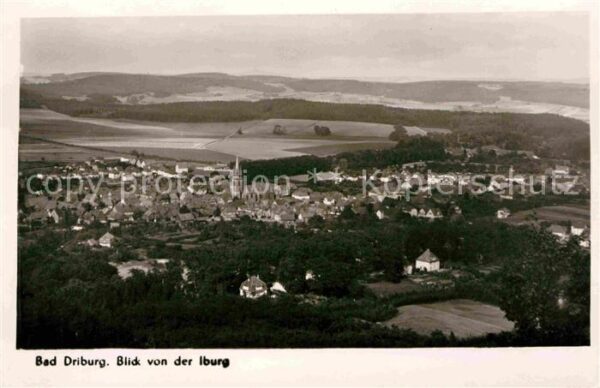 Bad Driburg Panorama Blick von der Iburg