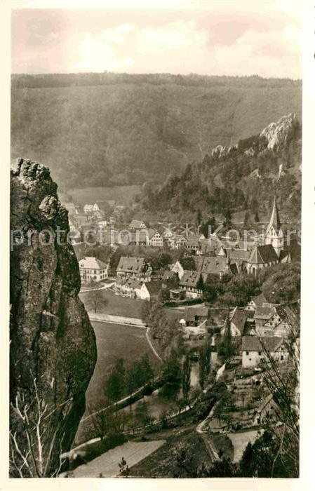 Blaubeuren Kloster mit Wilhelmsfelsen Schwäbische
